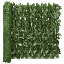 vidaXL sötétzöld leveles erkélyparaván 200 x 75 cm (367840) kerti bútor