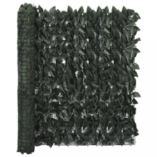 vidaXL Sötétzöld leveles erkélyparaván 400 x 100 cm kerti bútor