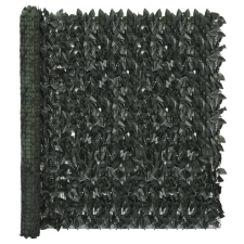 vidaXL sötétzöld leveles erkélyparaván 500 x 150 cm kerti bútor