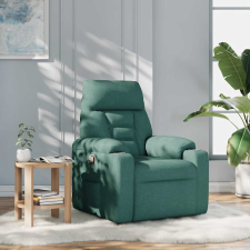 vidaXL sötétzöld szövet dönthető fotel (4015548) bútor