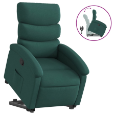 vidaXL sötétzöld szövet felállást segítő dönthető fotel (3203984) bútor