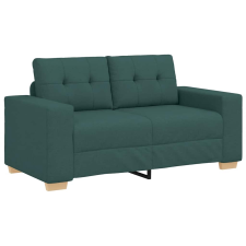 vidaXL sötétzöld szövet loveseat kanapé 120 cm (4105073) bútor