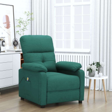 vidaXL sötétzöld szövet masszázsfotel masszázsfotel