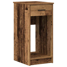 vidaXL Számítógépes toronyállvány fiókkal régi fa 35x45x77 cm (858747) íróasztal