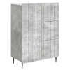 vidaXL Széf fiókkal Betonszürke 66 x 34,5 x 91,5 cm Szerelt Fa