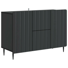 vidaXL Széf fiókkal Fekete 89 x 34,5 x 62 cm Szerelt Fa bútor