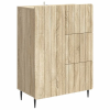 vidaXL Széf fiókkal Sonoma Tölgy 66 x 34,5 x 91,5 cm Szerelt Fa