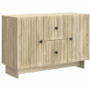 vidaXL Széf fiókkal Sonoma Tölgy 89 x 34,5 x 60 cm Szerelt Fa