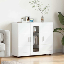 vidaXL Széf polcokkal tárolóval Fehér 55.5 x 29 x 100 cm Faanyag bútor