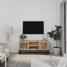 vidaXL szerelt fa és vas TV-szekrény 105x30x45 cm bútor