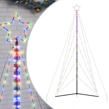 vidaXL színes fehér karácsonyfa fénykúp 615 LED-del 404,5 cm (4016423) műfenyő