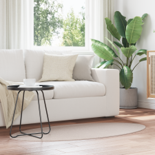 vidaXL Szőnyeg "HUARTE" Homok 80x150 cm Ovális lakástextília