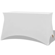 vidaXL Sztreccs asztal védőhuzat 2 db 120x60,5x74 cm fehér kerti bútor