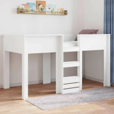 vidaXL Szükidő ágy tárolóval Fehér 90 x 200 cm Faanyag ágy és ágykellék