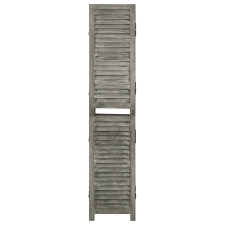vidaXL szürke 5 paneles tömör faparaván 179 x 166 cm (338576) bútor