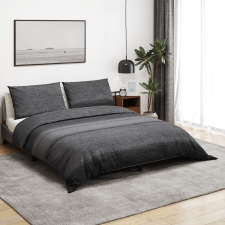 vidaXL szürke ágyneműhuzat-garnitúra 135x200 cm pamut lakástextília