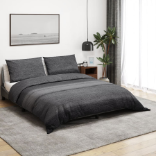 vidaXL szürke ágyneműhuzat-garnitúra 200x200 cm pamut lakástextília