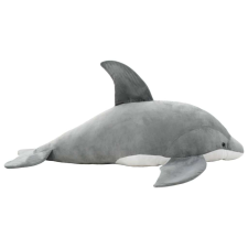 vidaXL szürke delfin plüssjáték plüssfigura