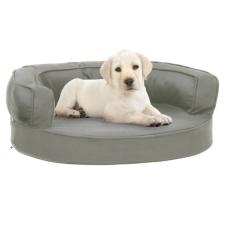 vidaXL szürke ergonomikus vászonhatású kutyaágymatrac 60 x 42 cm szállítóbox, fekhely kutyáknak