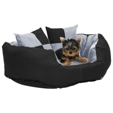 vidaXL szürke és fekete kifordítható és mosható kutyapárna 65x50x20 cm szállítóbox, fekhely kutyáknak
