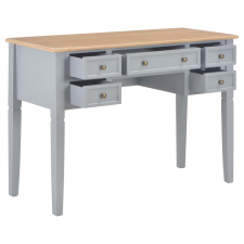 vidaXL szürke fa íróasztal 109,5 x 45 x 77,5 cm (280070) íróasztal