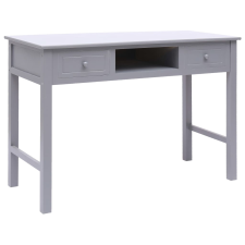 vidaXL Szürke fa íróasztal 110 x 45 x 76 cm íróasztal