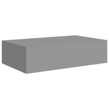 vidaXL szürke falra szerelhető fiókos polc 40 x 23,5 x 10 cm (330245) bútor
