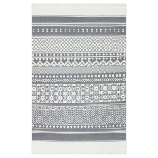 vidaXL szürke-fehér pamutszőnyeg 160 x 230 cm (340121) lakástextília