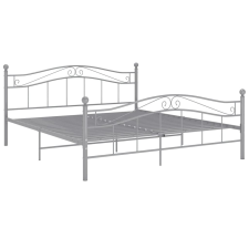 vidaXL szürke fém ágykeret 160 x 200 cm (325002) ágy és ágykellék