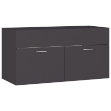 vidaXL szürke forgácslap mosdószekrény 90 x 38,5 x 46 cm (804667) fürdőszoba bútor