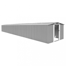 vidaXL Szürke horganyzott acél kerti fészer 257 x 990 x 181 cm kerti tárolás