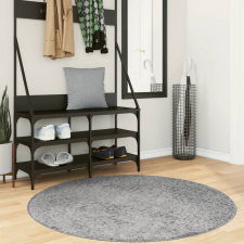 vidaXL Szürke hosszú szálú bozontos modern szőnyeg ø 120 cm lakástextília