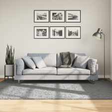 vidaXL Szürke hosszú szálú bozontos modern szőnyeg 160 x 230 cm lakástextília