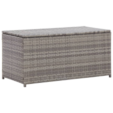 vidaXL szürke kerti polyrattan tárolóláda 100 x 50 x 50 cm kerti tárolás