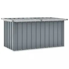 vidaXL Szürke kerti tárolóláda 129 x 67 x 65 cm kerti tárolás