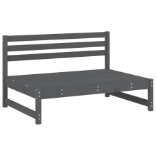 vidaXL szürke kerti tömör fenyőfa középső kanapé 120 x 80 cm (825704) kerti bútor