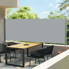 vidaXL szürke kihúzható oldalsó terasz-napellenző 600 x 160 cm kerti bútor