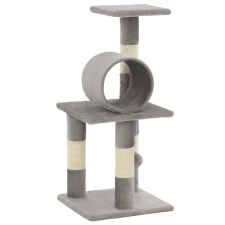 vidaXL szürke macskabútor szizál kaparófákkal 65 cm (170596) macskafelszerelés