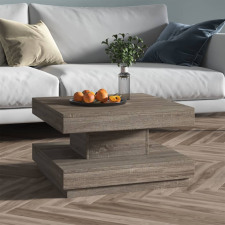 vidaXL szürke MDF dohányzóasztal 60 x 60 x 35 cm bútor