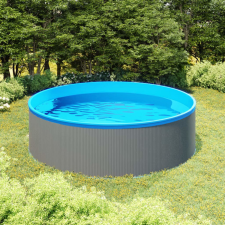 vidaXL Szürke merülőmedence 350 x 90 cm medence