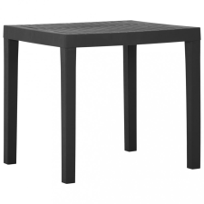 vidaXL Szürke műanyag kerti asztal 79 x 65 x 72 cm kerti bútor