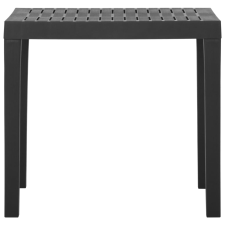 vidaXL szürke műanyag kerti asztal 79 x 65 x 72 cm  (315843) kerti bútor