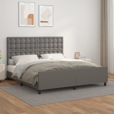 vidaXL szürke műbőr ágykeret fejtámlával 180x200 cm ágy és ágykellék