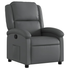 vidaXL szürke műbőr dönthető fotel (371778) bútor