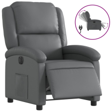 vidaXL szürke műbőr elektromos dönthető fotel (3204215) bútor