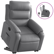 vidaXL szürke műbőr felállást segítő dönthető fotel (3205045) bútor