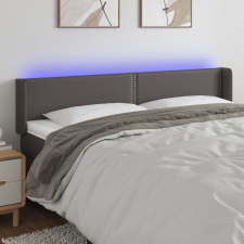 vidaXL szürke műbőr LED-es fejtámla 163x16x78/88 cm ágy és ágykellék