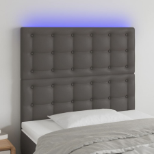 vidaXL szürke műbőr LED-es fejtámla 90x5x118/128 cm ágy és ágykellék