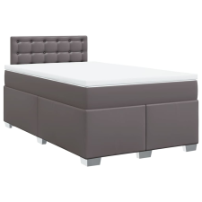 vidaXL szürke műbőr rugós ágy matraccal 120x190 cm (3286114) ágy és ágykellék
