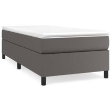 vidaXL szürke műbőr rugós ágy matraccal 90 x 200 cm (3144588) ágy és ágykellék